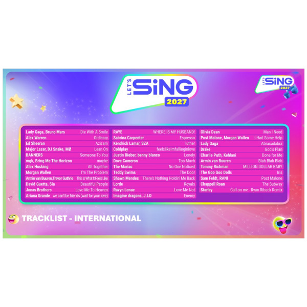 Lets Sing 2027 + 2 Microphones Bundle - PlayStation 5 PS5 PREORDER